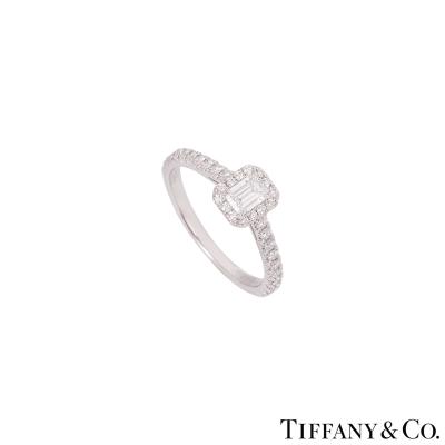 Tiffany & Co. Platinum Diamond Soleste Ring
