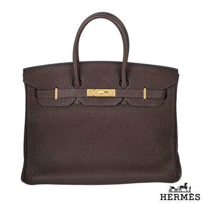 Hermés 35cm GHW Cacao Birkin Bag