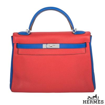 Hermés 32cm PHW Horseshoe Kelly Bag