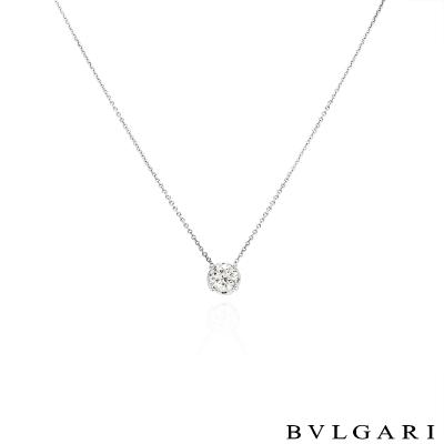 Bvlgari White Gold Diamond Corona Necklace 1.02ct H/IF