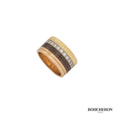 Boucheron Tri-Colour Quatre Classique Large Ring 