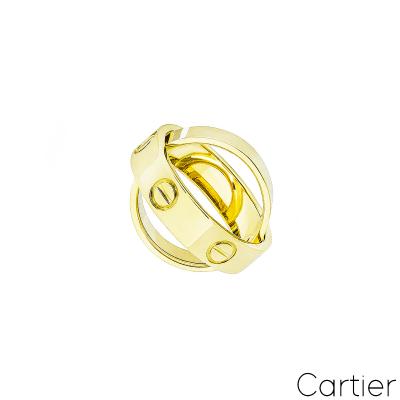 Cartier Yellow Gold Astro Love Ring Size 50
