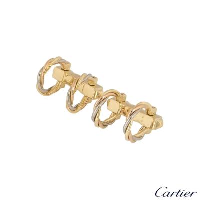 Cartier 18k Tri-Colour Gold Trinity Cufflinks 