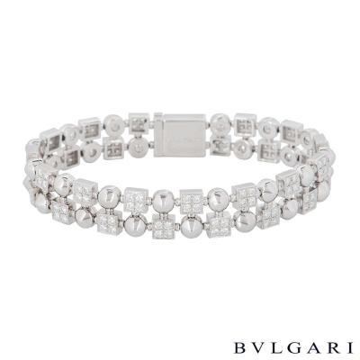 Bvlgari White Gold Diamond Lucea Bracelet