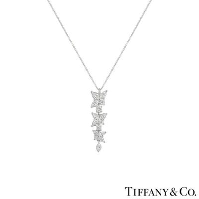 Tiffany & Co. Platinum Diamond Victoria Pendant 