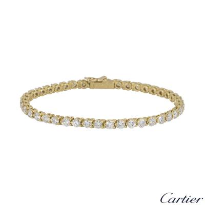Cartier Yellow Gold Diamond Line Bracelet 