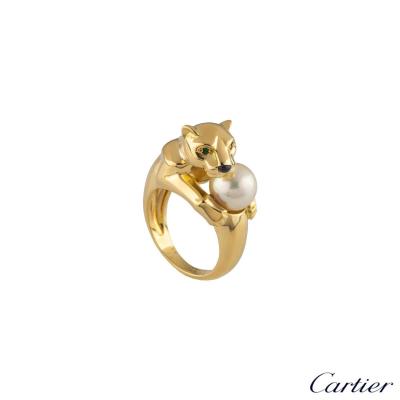 Cartier Yellow Gold Panthere Ring 