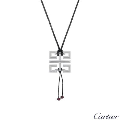 Cartier White Gold Le Baiser Du Dragon Pendant
