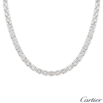 Cartier White Gold Maillon Panthere Necklace