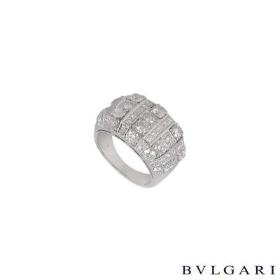 Bvlgari White Gold Diamond Ring 