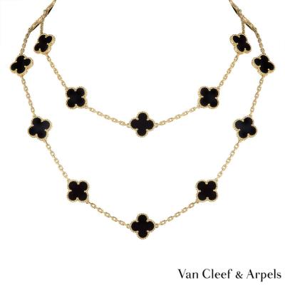 Van Cleef & Arpels Yellow Gold Vintage Alhambra Necklace VCARA43100