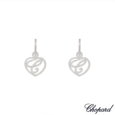 Chopard White Gold Happy Diamonds Earrings 837223-1001