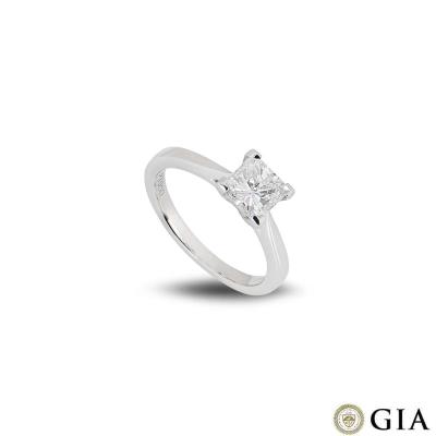 Platinum Radiant Cut Diamond Ring 1.03ct F/VS1