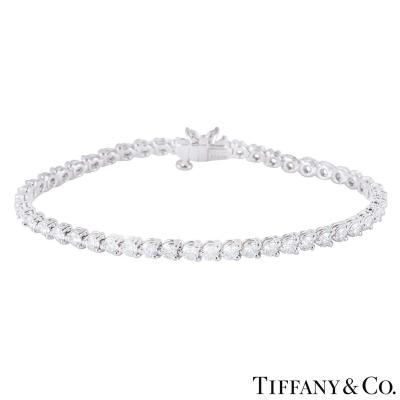 Tiffany & Co. Platinum Diamond Victoria Bracelet 4.60ct
