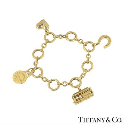 Tiffany & Co. Yellow Gold Charm Bracelet