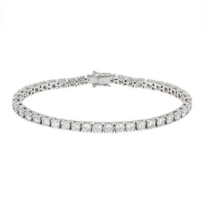 White Gold Diamond Line Bracelet 6.45ct