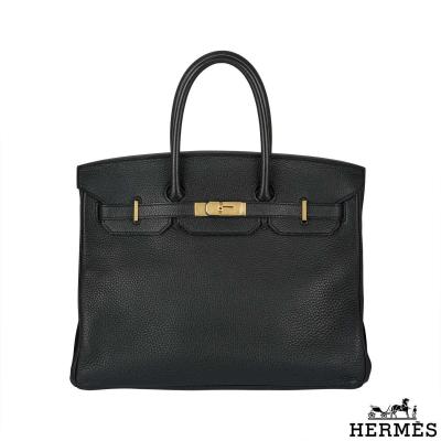 Hermes Birkin 35 cm Black togo leather handbag