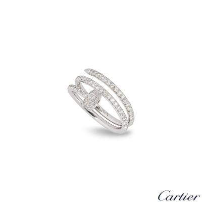 Cartier White Gold Diamond Juste Un Clou Ring B4211100