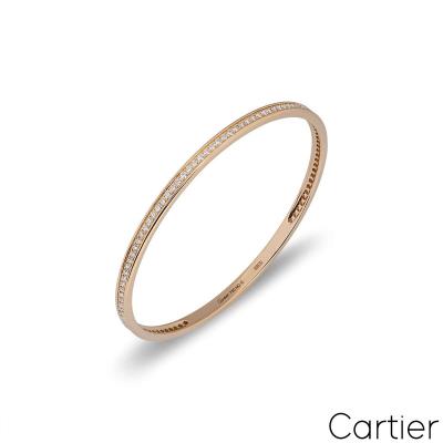Cartier Rose Gold Diamond Bangle 