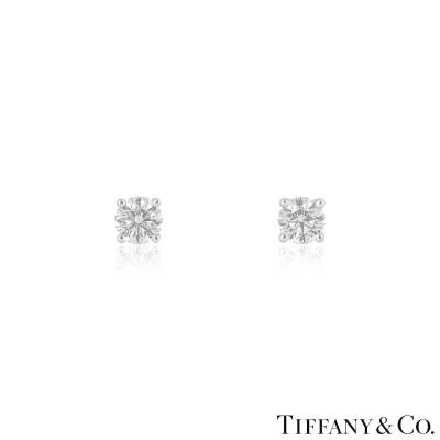 Tiffany & Co. Diamond Platinum Stud Earrings?XXX 2.02ct TDW 