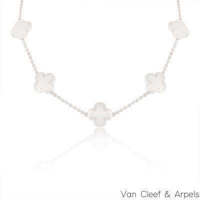 Van Cleef & Arpels White GoldPure Alhambra Necklace 