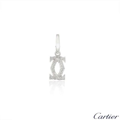 C de Cartier White Gold Diamond Charm