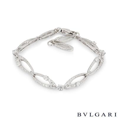 Bvlgari White Gold Diamond Elisia Bracelet 