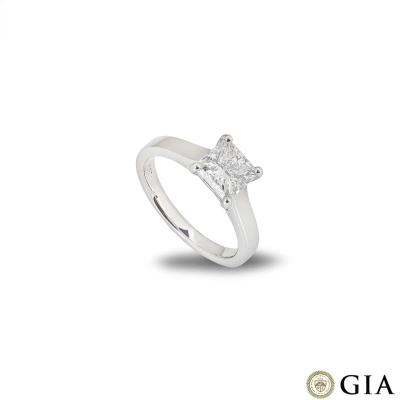 Platinum Princess Cut Diamond Ring 1.80ct G/IF 