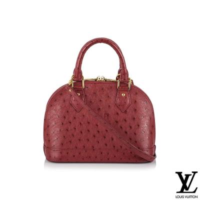 Louis Vuitton Fuchsia Ostrich Alma BB Bag
