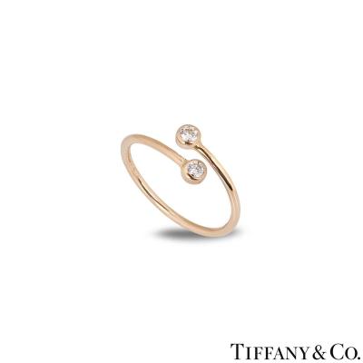 Tiffany & Co. Rose Gold Diamond Elsa Peretti Ring