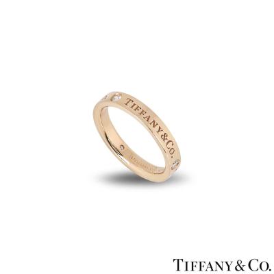 Tiffany & Co. Rose Gold Diamond Band Ring