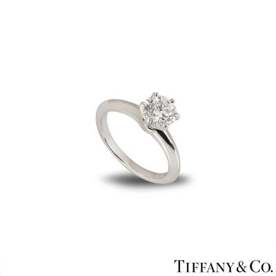 Tiffany & Co. Round Brilliant Cut Diamond Ring 1.06ct G/VS1 