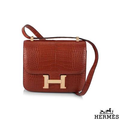 Hermés Constance 24 Rouge Alligator Mississippi Matte RGHW