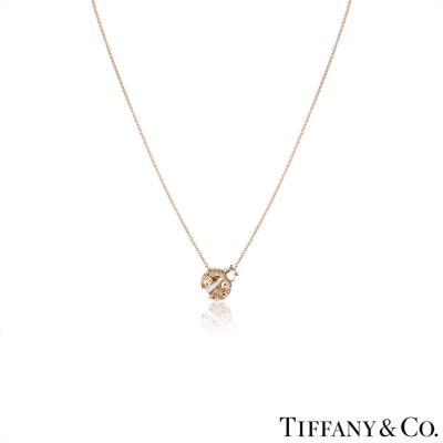 Tiffany & Co. Rose Gold and Silver Ladybug Pendant
