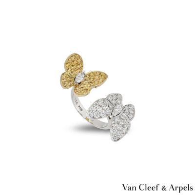 Van Cleef & Arpels Two Butterfly Between the Finger Ring VCARA13600