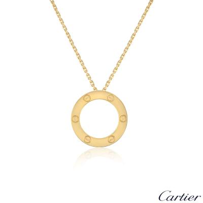 Cartier Yellow Gold Plain Love Necklace B7014200