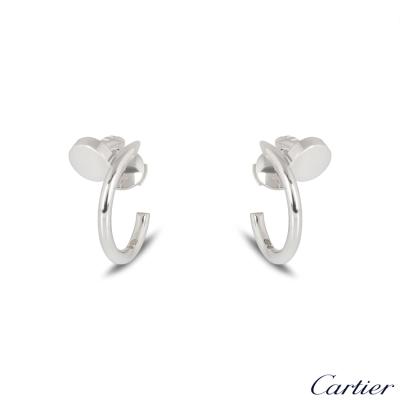 Cartier White Gold Plain Juste un Clou Earrings B8301236