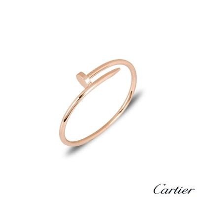 Cartier Rose Gold Plain Juste Un Clou Bracelet Size 15 B6048115