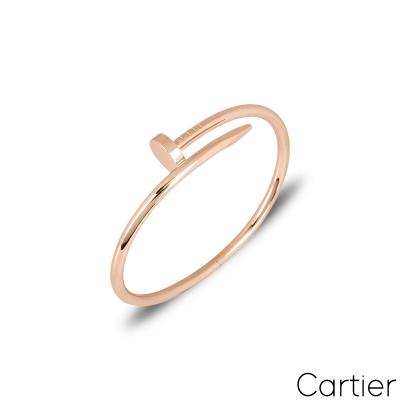 Cartier Rose Gold Plain Juste Un Clou Bracelet Size 16 B6048116