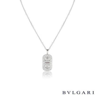 Bvlgari White Gold Parentesi Diamond Pendant