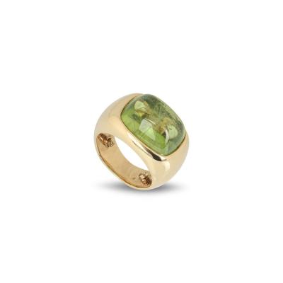 Yellow Gold and Peridot Dress Ring by Rossi