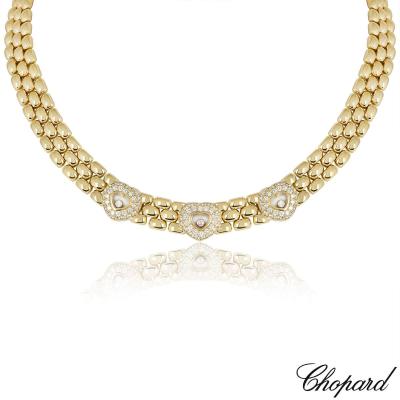 Chopard Yellow Gold Happy Diamonds Necklace 81/1006-20