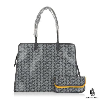 Goyard Grey Goyardine Canvas Sac Hardy PM Tote Bag 