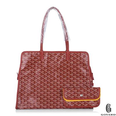 Goyard Red Goyardine Canvas Sac Hardy PM Tote Bag 