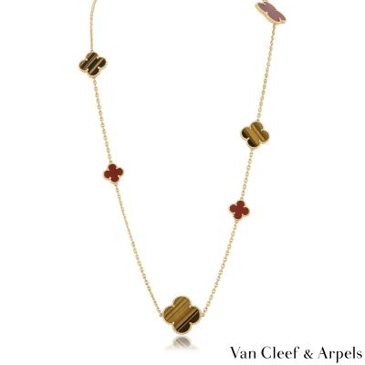 Van Cleef & Arpels Yellow Gold Magic Alhambra Necklace VCARN5JO00