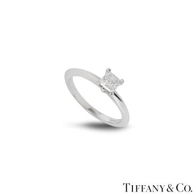 Tiffany & Co. Platinum Diamond Ring 0.46ct G/VS1 XXX