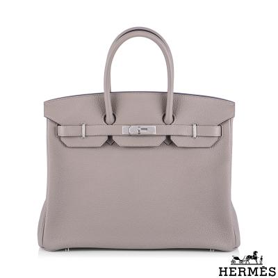 Hermés Birkin 35 Gris Asphalt Togo PHW Handbag