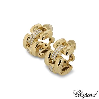 Chopard Yellow Gold La Strada Diamond Earrings 84/2758