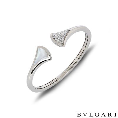 Bvlgari White Gold Diamond & Mother of Pearl Divas\' Dream Bracelet 