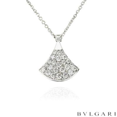 Bvlgari White Gold Diamond Divas Dream Pendant 0.47ct 351099